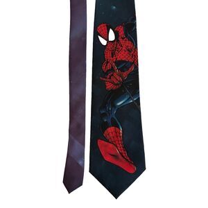 Ralph Marlin Spider-Man Neck Tie Vintage 1995 Marvel